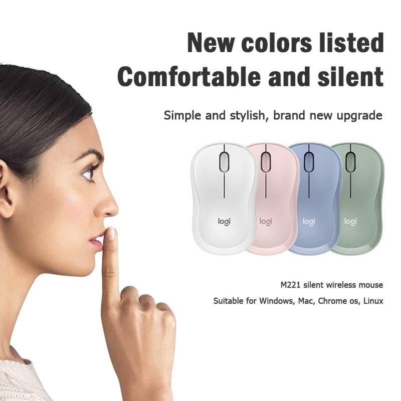 Logitech M221 Wireless Mouse Silent 3-button 1000dpi With 2.4ghz Optical Computer Mouse With USB
