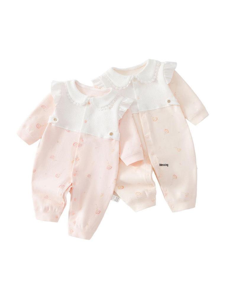 Floral Warmth Newborn Velvet Cotton Long Sleeve Bodysuit