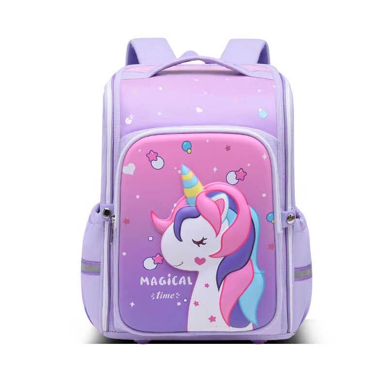 Girls Cartoon Unicorn Lightweight Primary School Backpack