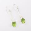 Natural Peridot Gemstone 925 Sterling Silver Jewelry Handmade Drop Earrings1.76" EE-171-3