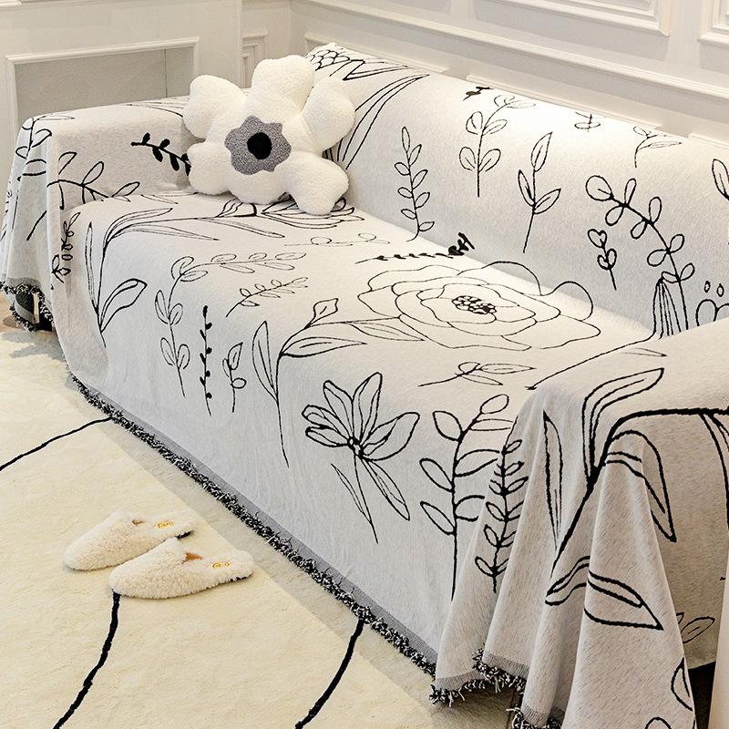 

Нескользящий тканевый чехол для дивана INS, полное покрытие, одеяло, чехол на спинку, полотенце, универсальный универсальный чехол для четырех сезонов, универсальный чехол 180*150cm