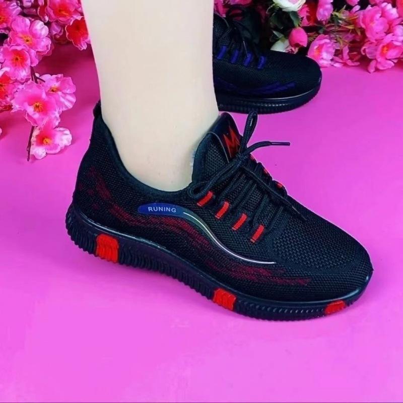 Autumn and winter new middle-aged and old shoes flat-bottomed comfortable one-pedal walking shoes women's soft-soled casual two-cotton shoes