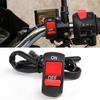 Motorcycle Handlebar Mount On-Off Button Switch Double Flash Dangerous Lamp Switch Controller Switch
