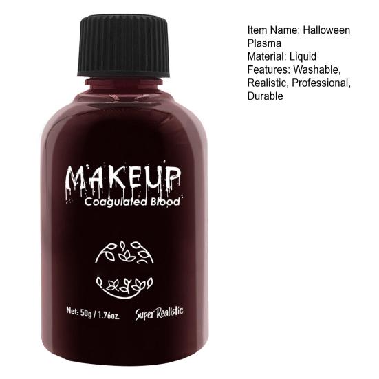 50 g Halloween-Plasma, waschbar, realistisches Kunstblut, Halloween-Cosplay-Requisiten zur Herstellung authentischer Wunden