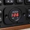 Bright LED Display Voltage Monitor Universal 12V 24V Voltmeter Panel Battery Monitor For Automotive Use