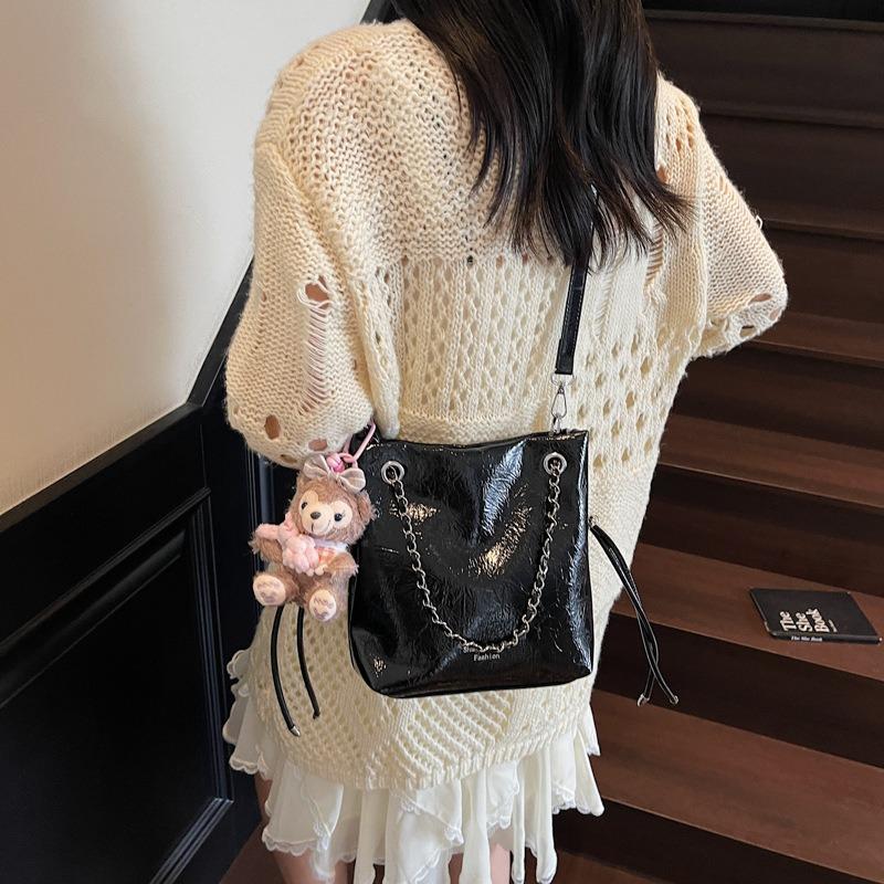 Popular small bags women's summer versatile new simple chain shoulder messenger bag bucket bag