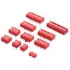 Red Blue DIP Switch DS-1/2/3/4/5/6/8/10/12P Through-Hole 2.54mm Slide Switch