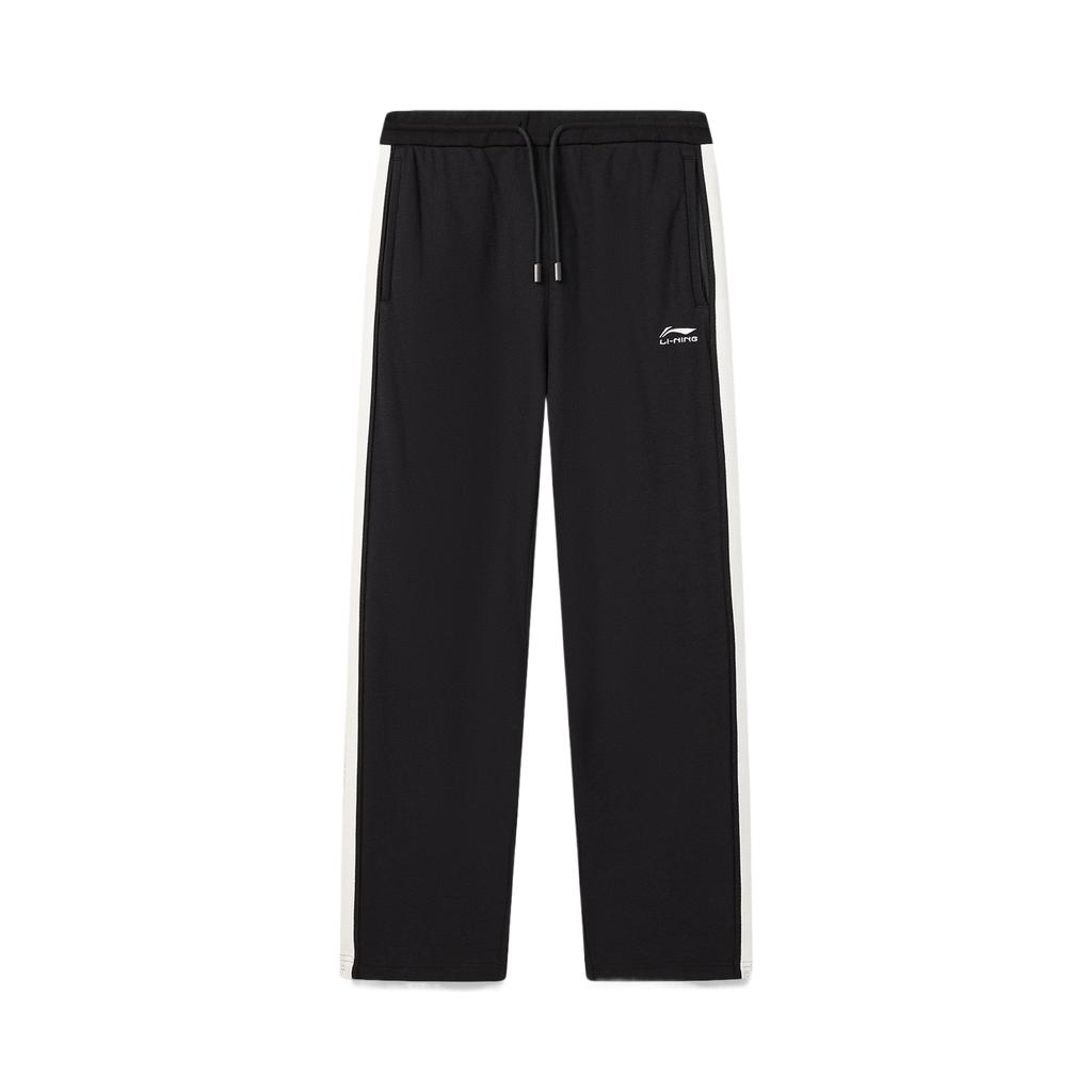 Li-Ning Color Block Lace-Up Mid-Rise Casual Pants Men bottoms AKLW379-2