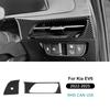 Real Soft Carbon Fiber For KIA EV6 GT EV 2022 2023 2024 2025 2026 LHD RHD Car Driver Seat Air Outlet Sticker Accessories.