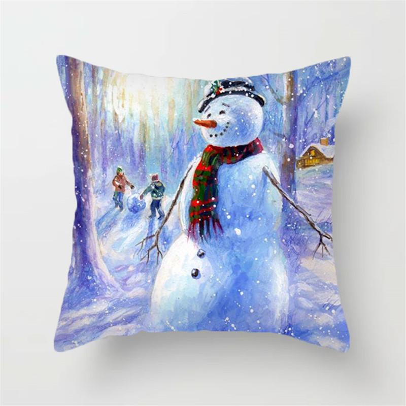 

Рождественская наволочка, новый мультяшный чехол для подушки для домашнего офиса 40x40cm