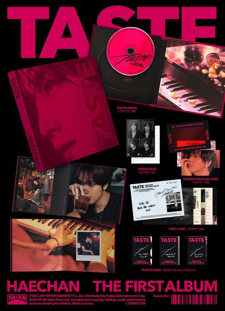 [USED] HAECHAN TASTE album savory ver.