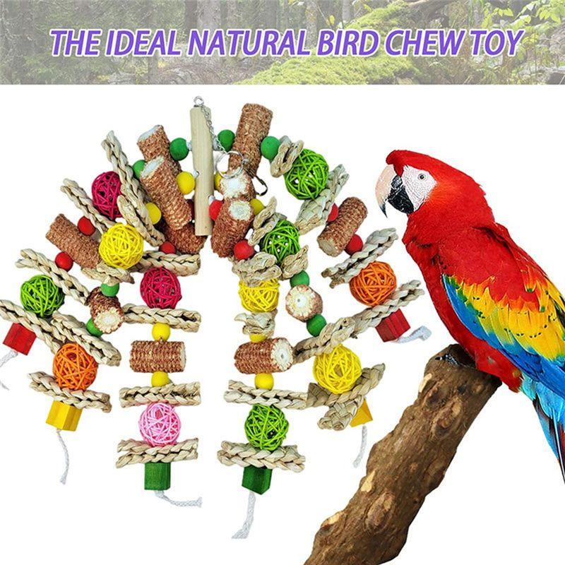 Practical-Bird Set Exciting Chewing Fun For Parakeets, Cockatiels, Medium-Sized Parrot Corn Cob Exercise The Beak