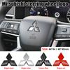 1 шт. ABS Наклейка-емблема на центр керма автомобіля для Lancer 10 ASX Outlander Pajero 4 Montero V73 Xpander Наклейка-значок