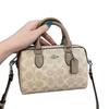 Coach Rowan 2025 Classic Monogram Boston Mini Crossbody Handbag