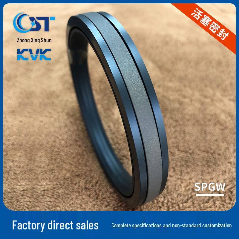 SPGW Construction Machinery Industrial Oil Piston Seals by KVK & Dingji Seals.