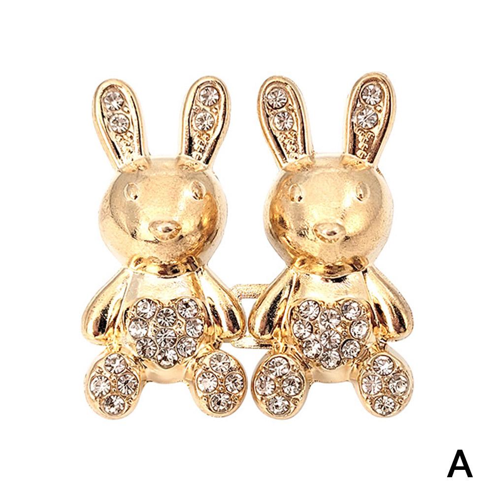 1pcs Nail-free Jeans Rabbit Waist Removable Invisible Button Tightening Waistband Snap Adjustab M6S2