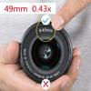 49/52/55/58mm Professional Wide Angle Lens Macro Portion 0.43x for Photography