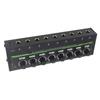 Headphone Amplifier 8 Channel Low Noise Portable Stereo Amplifier with RGB Light for Studio Family K