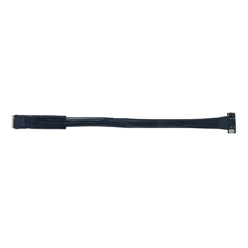 M.2 to Oculink 4i Extension Cable PCIe4.0 Gen4 Silver Plated Cable for M.2 M Key NVME to SFF8611 Adapter Cable