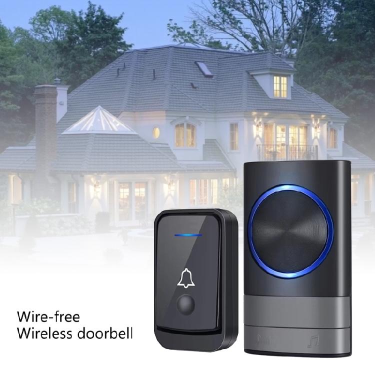 Wireless Doorbell Waterproof Door Bells 4 Level Volume Battery Operated Doorbell