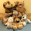 Adorable Jungle Animal Plush Toy Collection Featuring Tiger Lion Elephant Monkey And Giraffe With Soft Short Plush Design For Kids And Collectors