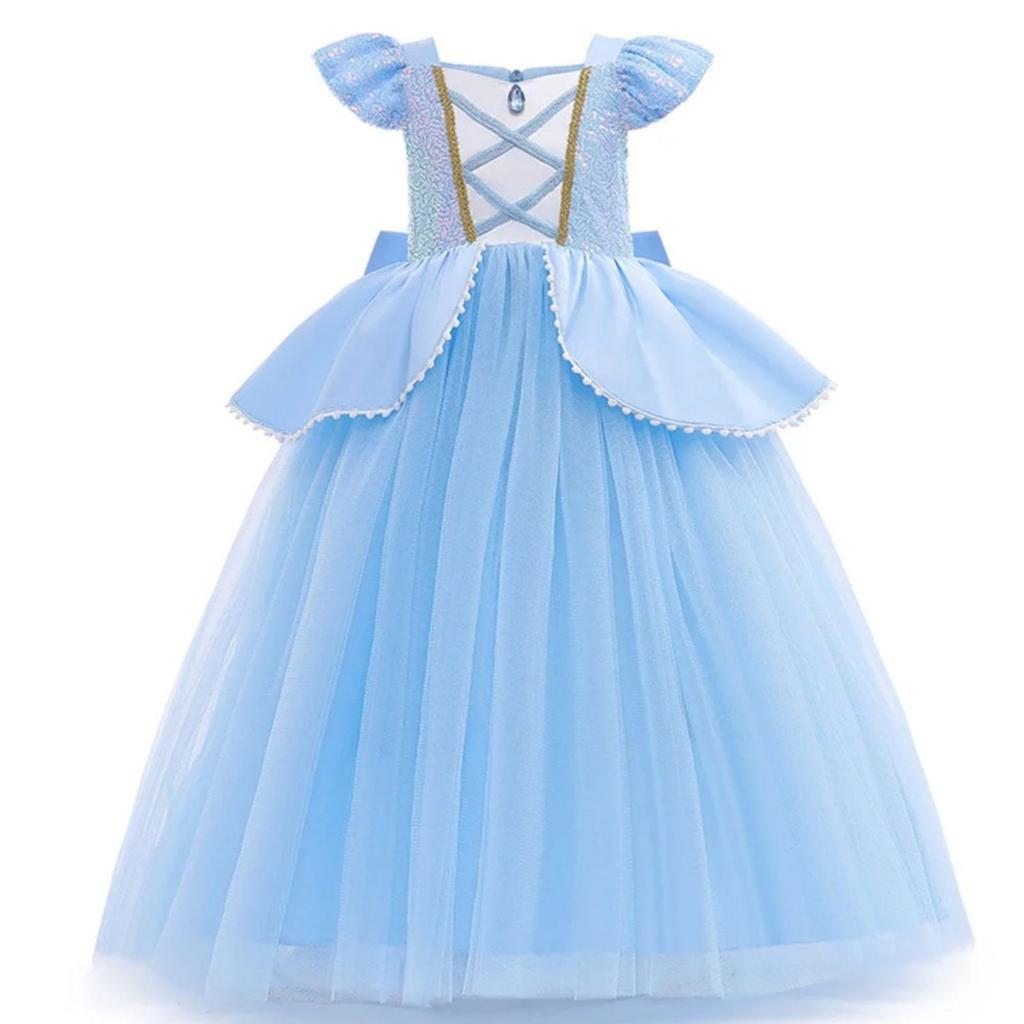 Princess Dress Role Play Girls Cosplay Dress Mesh Puff Dress Children's Dress