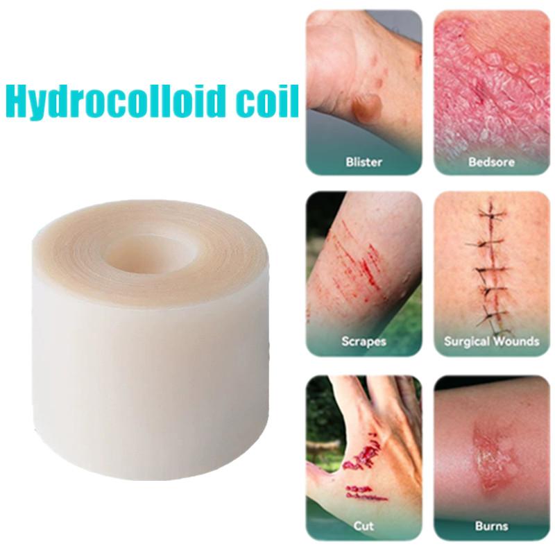 Hydrocolloid Roll For Wound Care Hydrocolloid Patch Bandages With Self-Adhesive Bed Sore Bandages Highly Absorbent For Burn