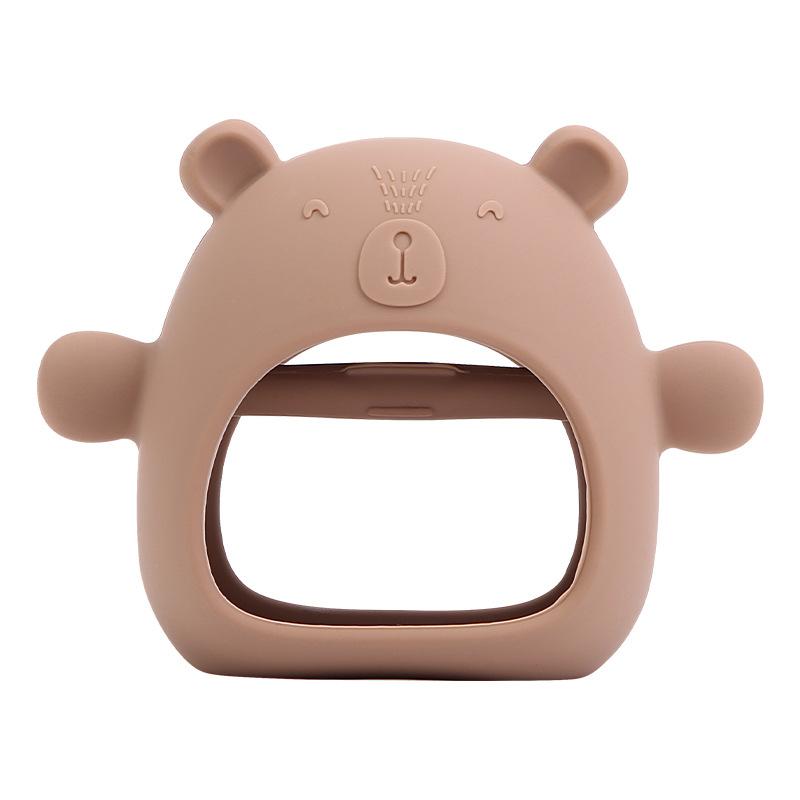 Bear Happy Bite Baby Mushroom Boxing Gloves Molar Rod Full Package Comfort Toy Baby Edible Silicon Teether