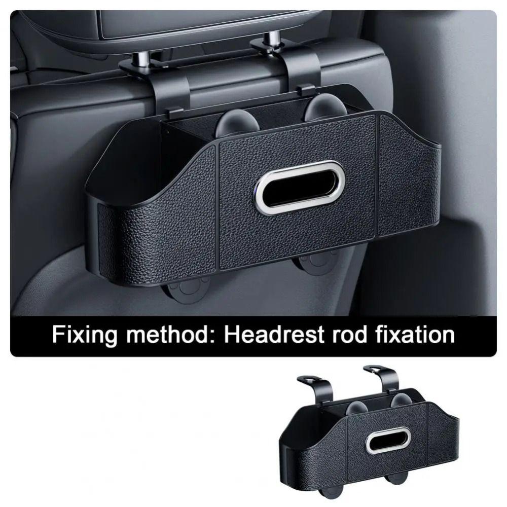 With Tissue Box Headrest Hanging Storage Box With Cup Holder Car Seat Cup Holder  Car Backseat