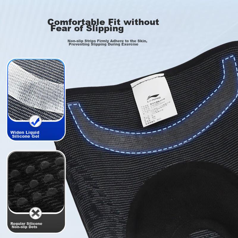 Li-Ning Knee Pads for Sports, Running, Men's Basketball, Meniscus Protection, Men's Badminton, Hiking, Soccer, Knee Guards And Protective Gear