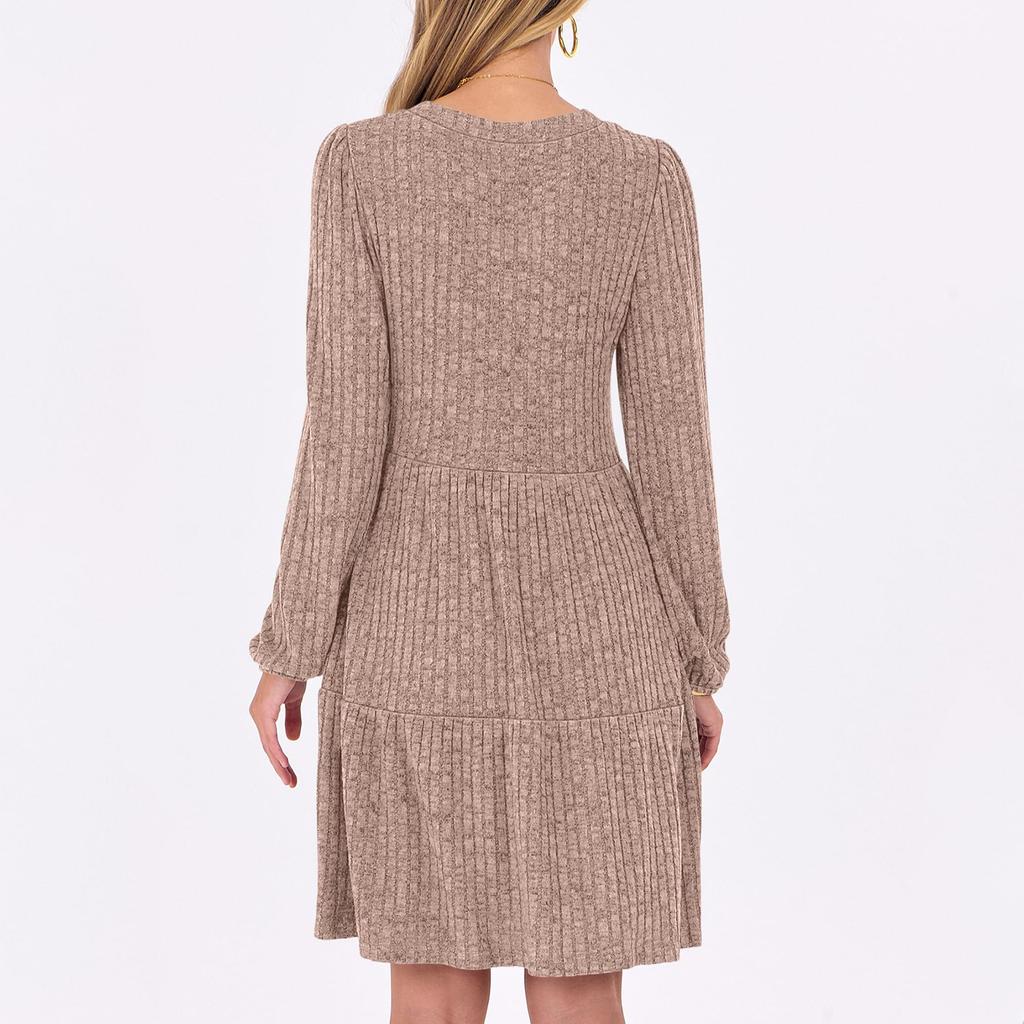 Women's Fashion Casual Long Sleeve Dresses