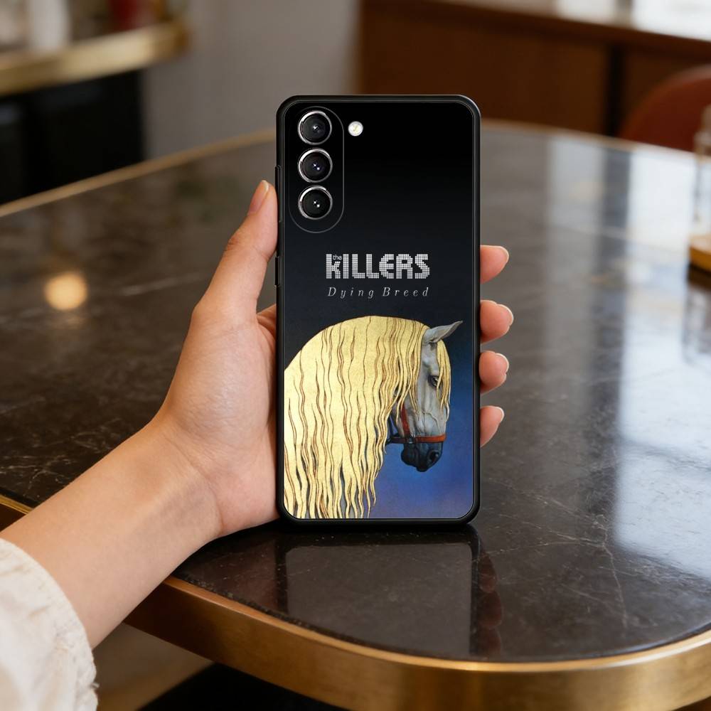 B-Band T-The K-Killers Phone Case For Samsung S25,24,23,22,30,21,10,9,Ultra,Plus,Lite,FE,4,5 G Soft Black Case