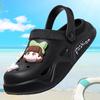 2025 summer fashion women's shoes hole shoes wear non-slip bag head cartoon EVA beach sandals soft-soled slippers