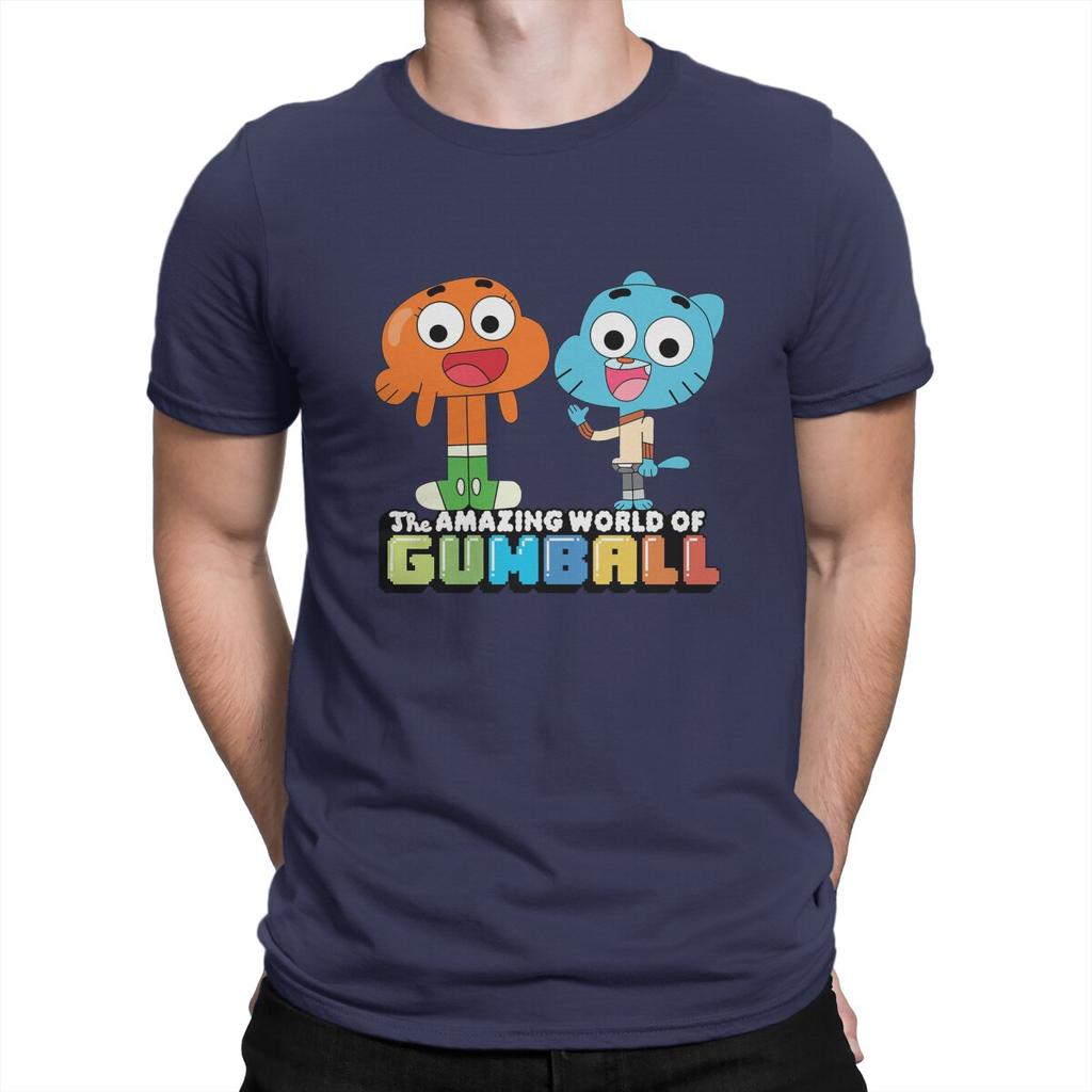 Fan Unisex T-Shirt Die erstaunliche Welt von Gumball Rundhals Oberteile Stoff T-Shirt Lustig Hohe Qualität Geschenkidee