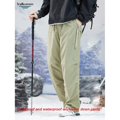 Winter Neue Herren Daunenhose, Wasserdichte Entendaunenhose für Oberbekleidung, Lockere und Extrem Kalte Warme Daunen Arbeitshose