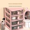 Rabbit Cartoon Transparent Mini Desktop Drawer Box for Stationery