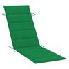 Folding Sun Lounger with Cushion Solid Acacia Wood