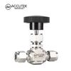 AW® 316 Edelstahl Integral-Hauben-Nadelventile Rohrverschraubung Hochdruck (6000Psi) Gerades Muster Regelventilspindel