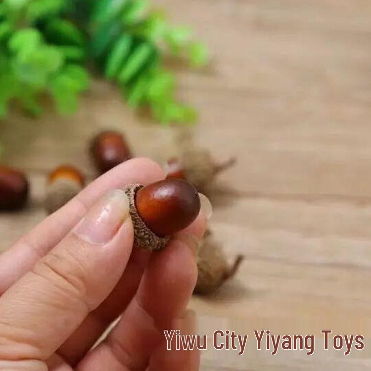 Festive Simulation Acorns & Chestnuts Ornaments for Home & Christmas Decor
