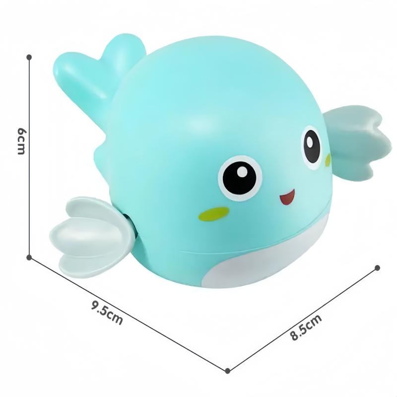 3Pcs Kids Bath Dolphin Toy Swimming Clockwork Dolls Play Water Fun Bathing Cute Fun Children Bathroom Shower Bathtub Animals Toy