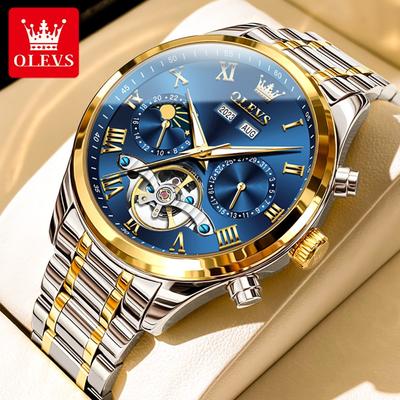 Nuovo orologio da uomo di punta Orologio meccanico multifunzionale Orologio da uomo impermeabile da lavoro completamente automatico Orologio di fascia alta