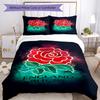 Set Biancheria da Letto Rugby Inghilterra 3 Pezzi Copripiumino Chiusura Include 1 Copripiumino & 2 Federe, Morbido e Confortevole per Tutte le Stagioni.
