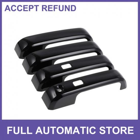 4 pcs Exterior Door Handle Cover for Ford F-150 15-20 with Keypad Black