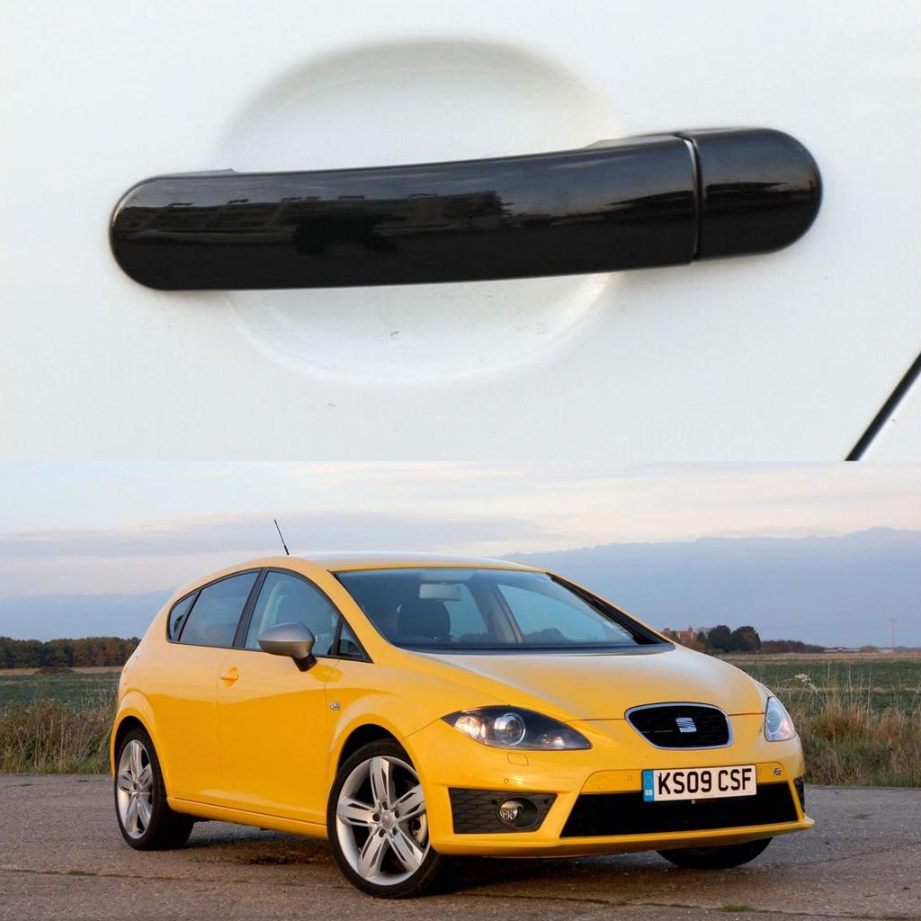 Carbon Fiber Pattern Exterior Door Handle Stickers for Seat Leon MK2 1P FR Cupra