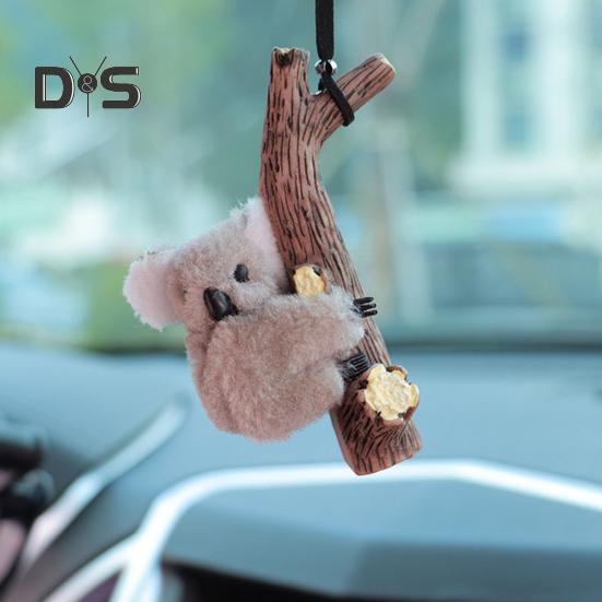 Zawieszka samochodowa Koala Żółw Panda Przytula Pniak Wisiorek Lusterko wsteczne Wystrój otworu wentylacyjnego Słodkie akcesoria do wnętrza samochodu