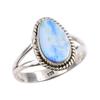 Natural Australian Opal Gemstone 925 Solid Sterling Silver Ring Size 8.5 G4s06