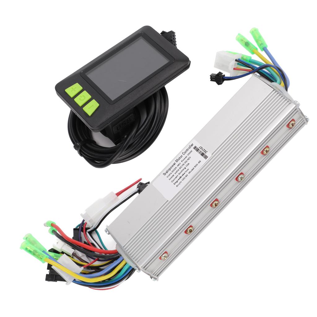 24?48V 350W Motor Brushless Controller Dual Drive Kit mit wasserdichtem LCD-Farbdisplay