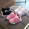 Kids White Led Shoes Soft Mesh Upper Cushioned Footbed Anti-skid Sole
