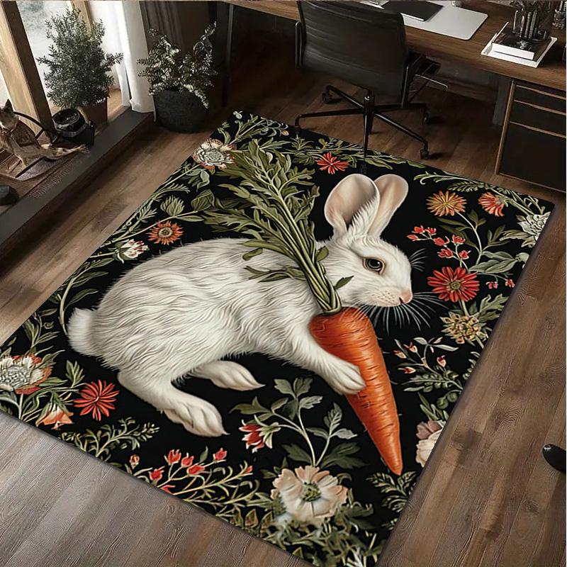 Flowers Animal Rug Home Carpet Office Decorative Carpet For Living Room Bedroom Door Mat Floor Carpet Computer Chair Area Rug