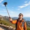 Extendable Pole Selfie Stick Tripod Bluetooth Remote Bluetooth Selfie Stick  Travel Vlog